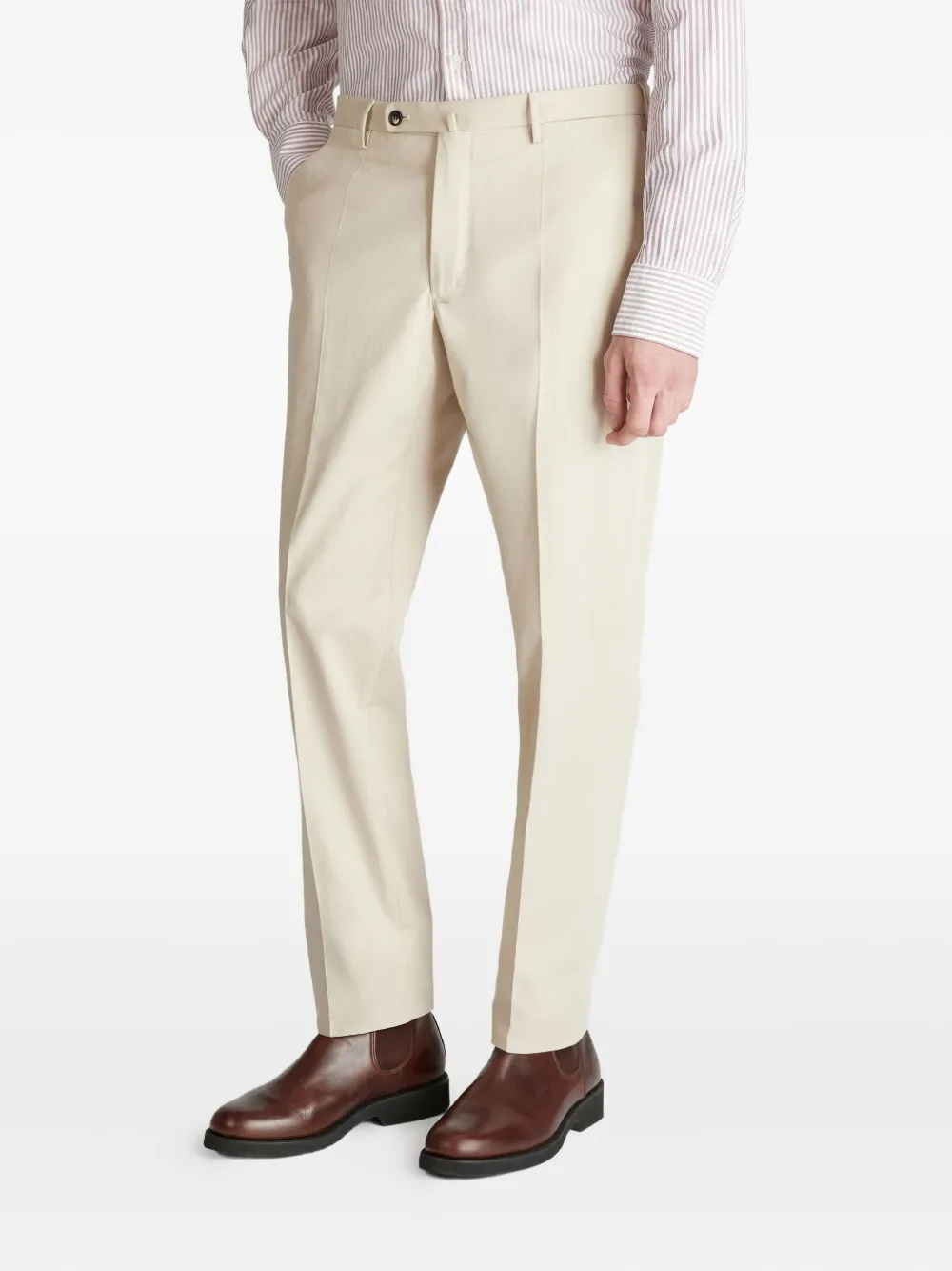 slowear Regular broek met rits Beige
