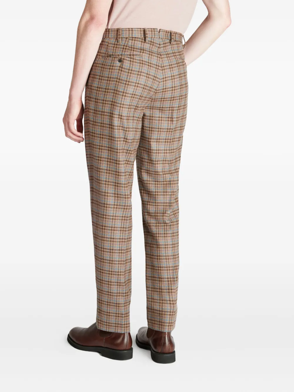 slowear Geruite broek Bruin