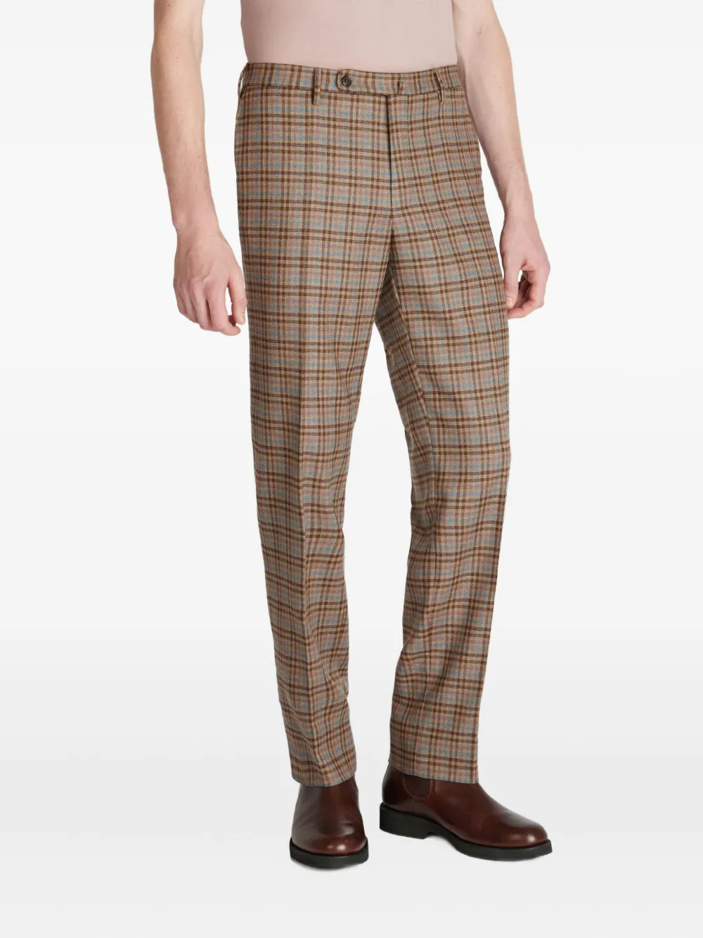 slowear Geruite broek Bruin