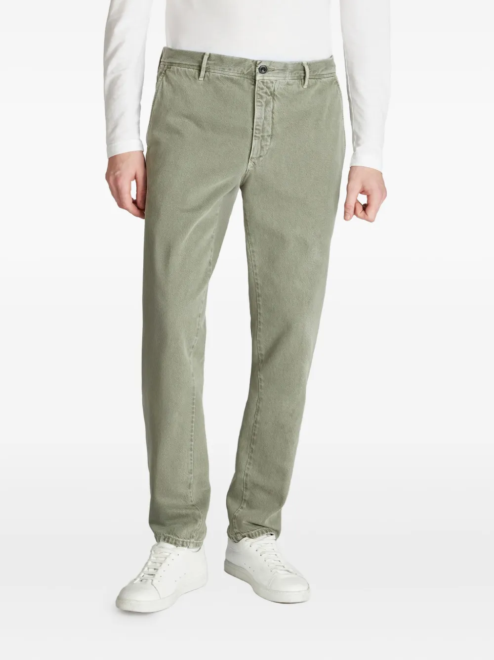 slowear Katoenen broek met knopen Groen