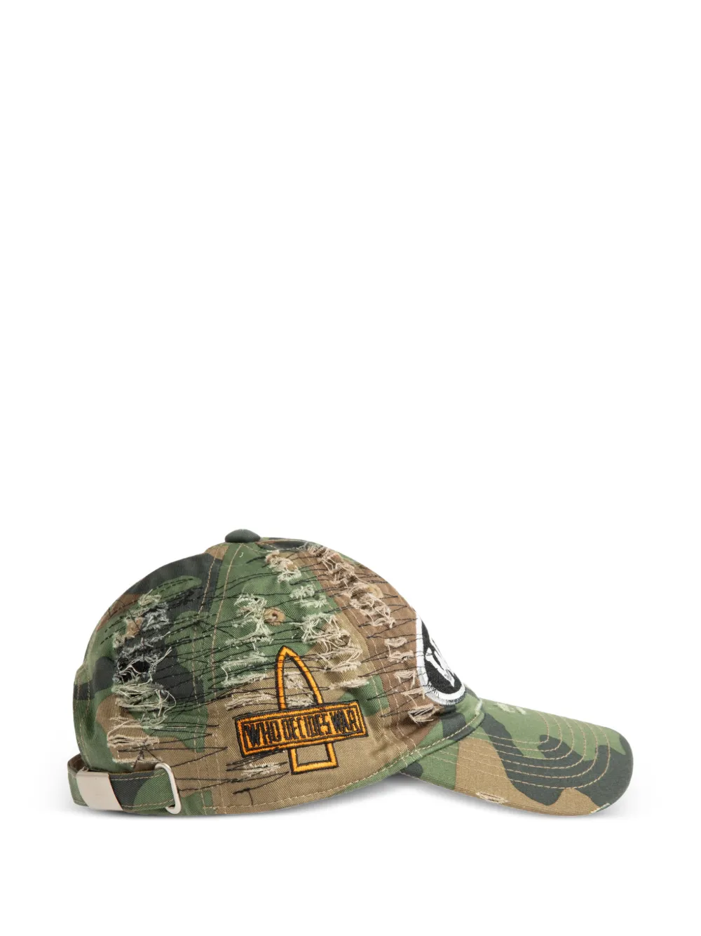  Who Decides War Camouflage Baseball Cap - Green 