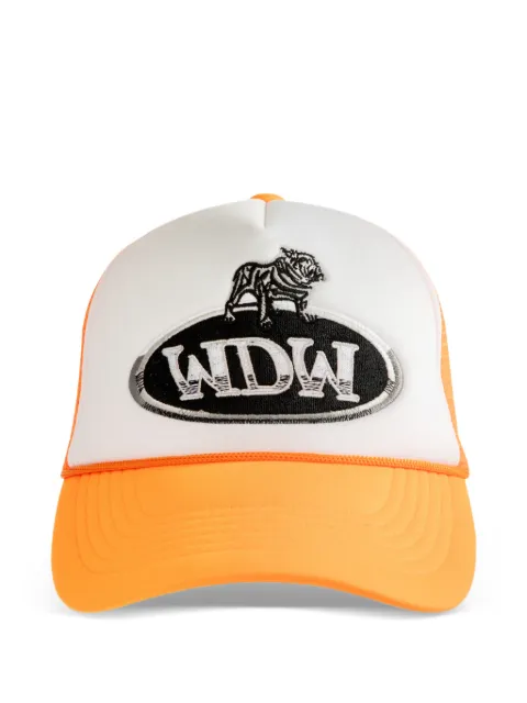 Who Decides War applique baseball cap