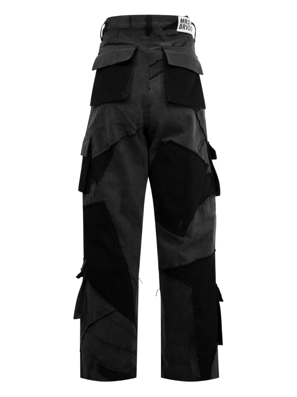 Who Decides War Destroyed cargo broek met vlakken - Zwart