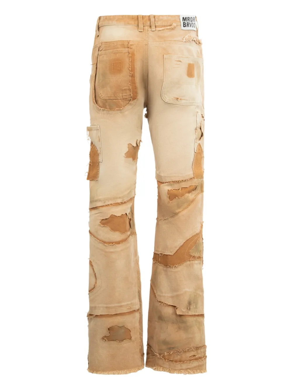 Who Decides War Unearthed button-fastening distressed trousers | Wide Leg Pants | Image 2