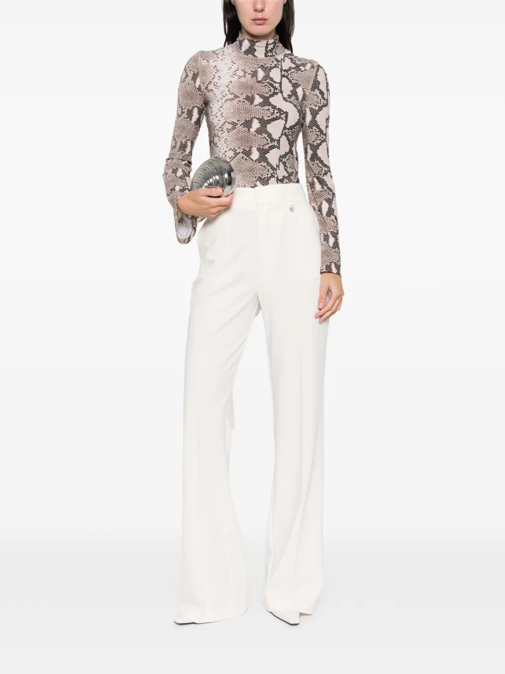 Aniye By Linda Pressed-creases Trousers In White