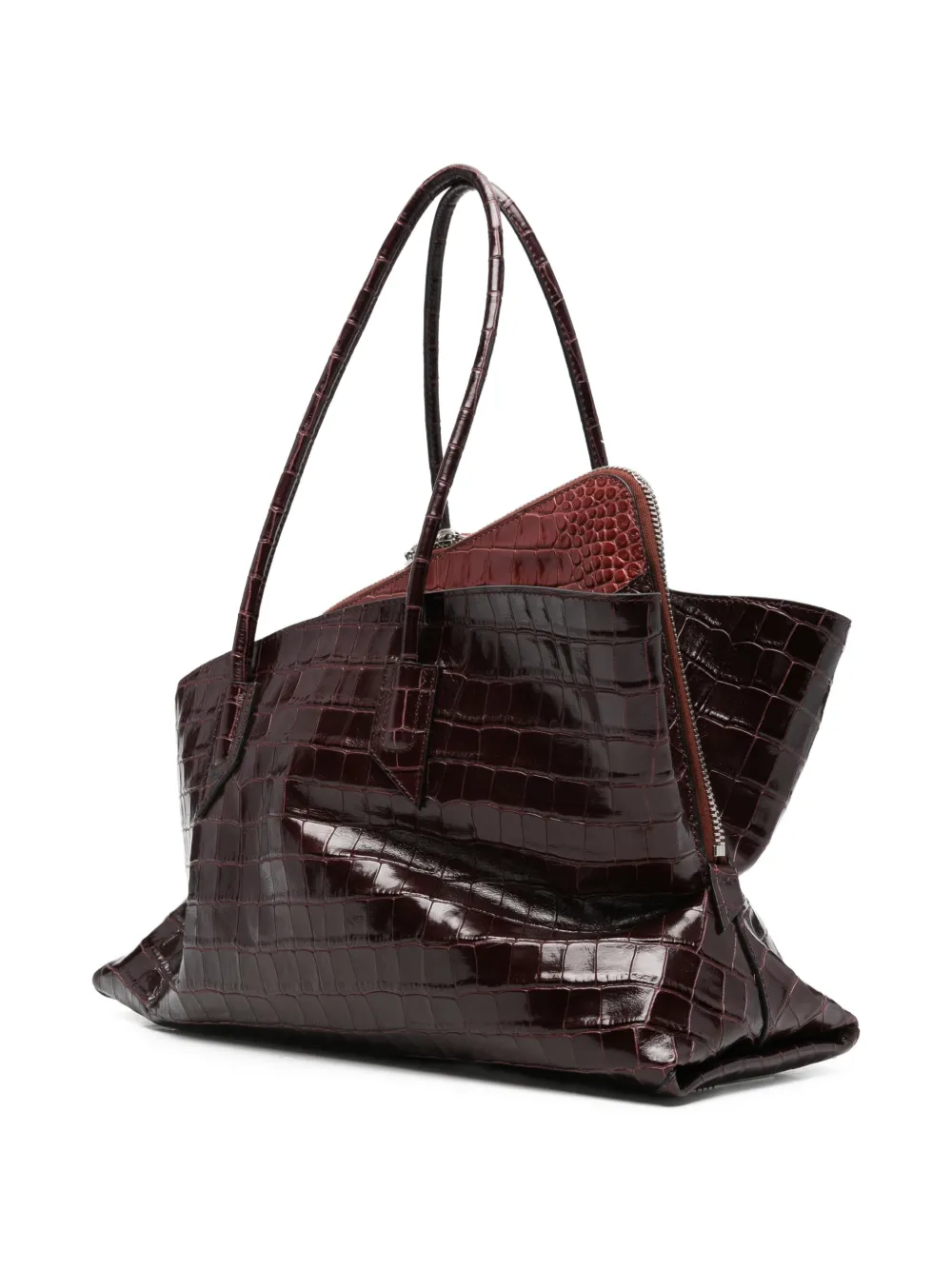The Attico Medium La Passeggiata shopper Rood