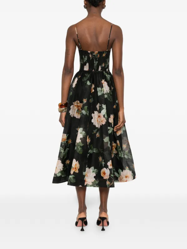 strapless open back dress Plunge Open-Back Midaxi Dress in White main image 1