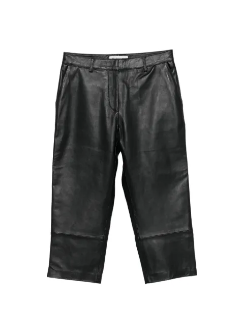 The Frankie Shop Lior leather capri trousers