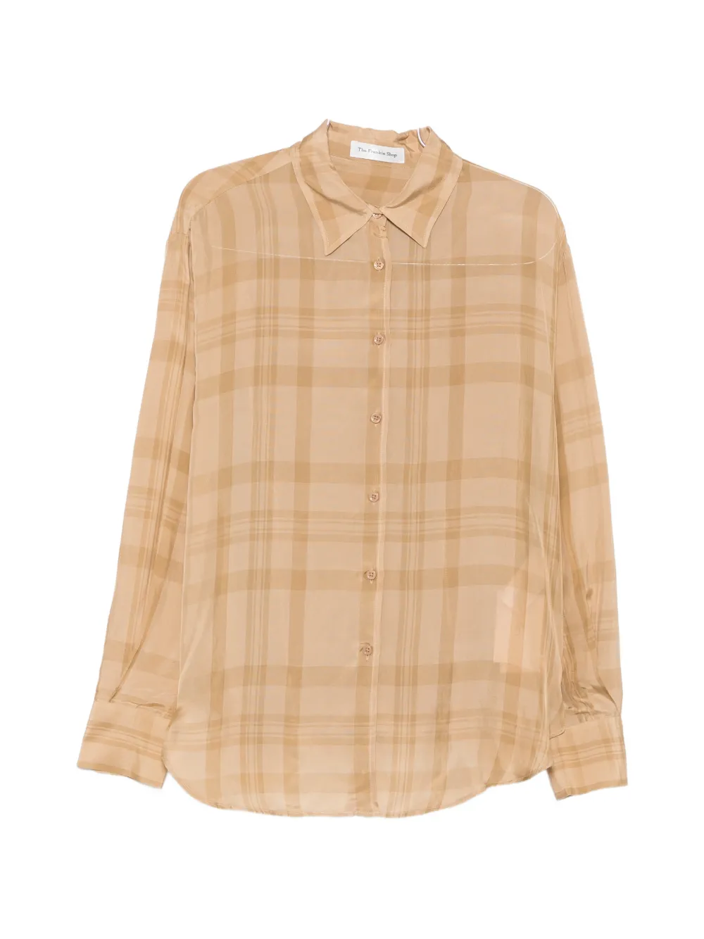 The Frankie Shop Peri check-pattern shirt - Toni neutri