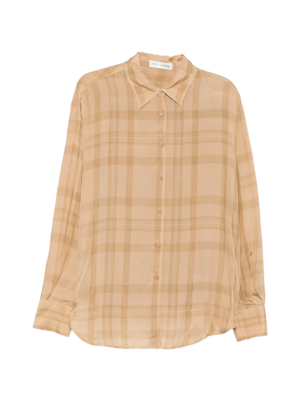 The Frankie Shop Peri check-pattern shirt - Toni neutri