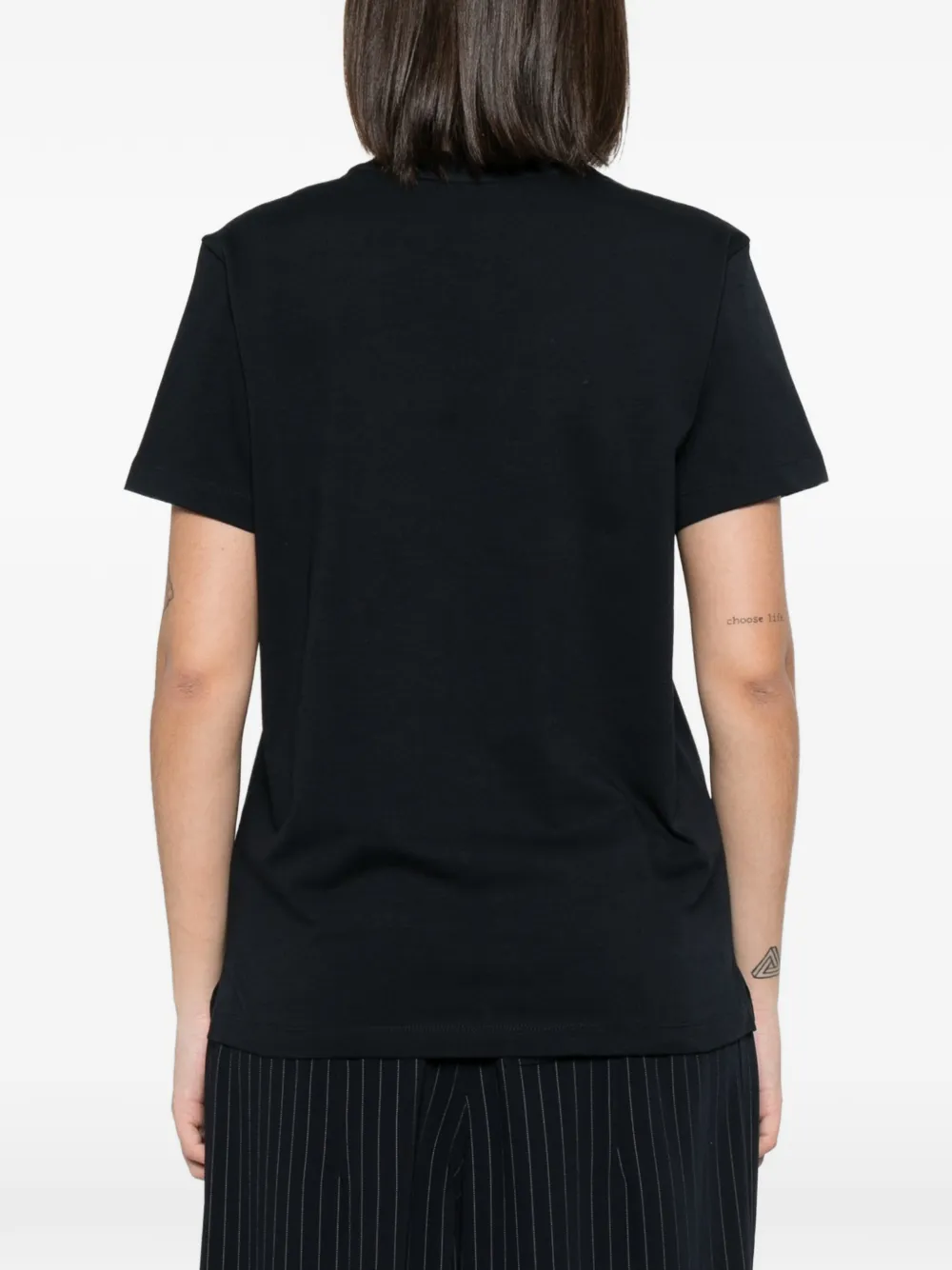 Moncler T-shirt met geborduurd logo Blauw