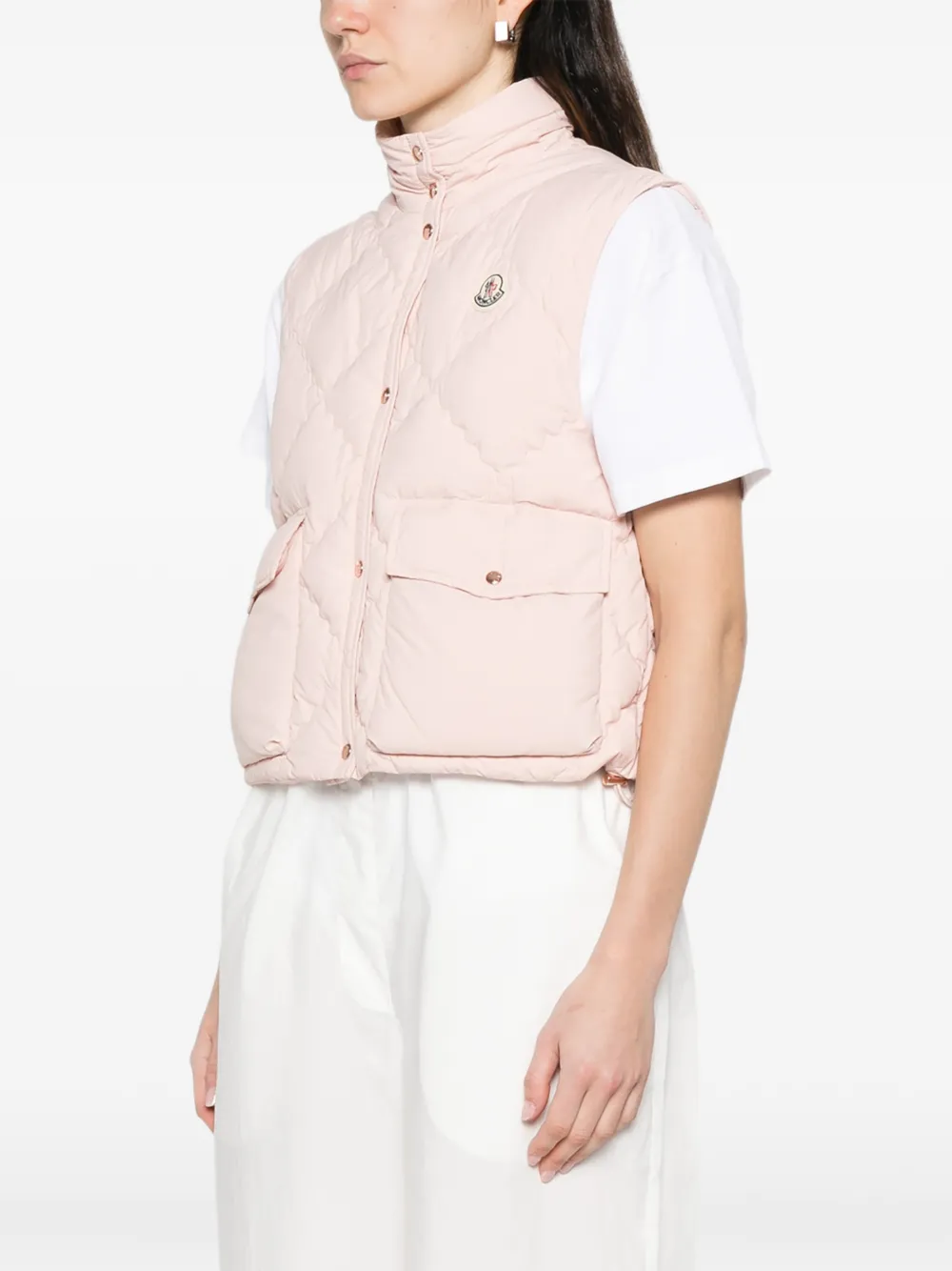 Moncler Biois gewatteerd jack Roze