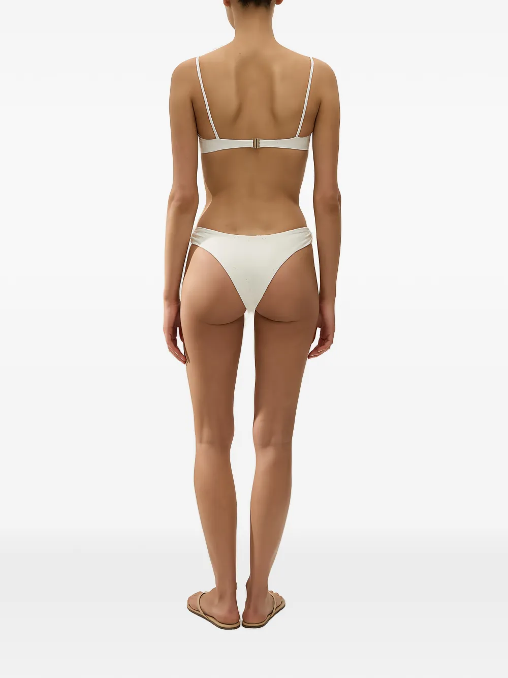 Faithfull Halo bikinislip met broderie anglaise Wit