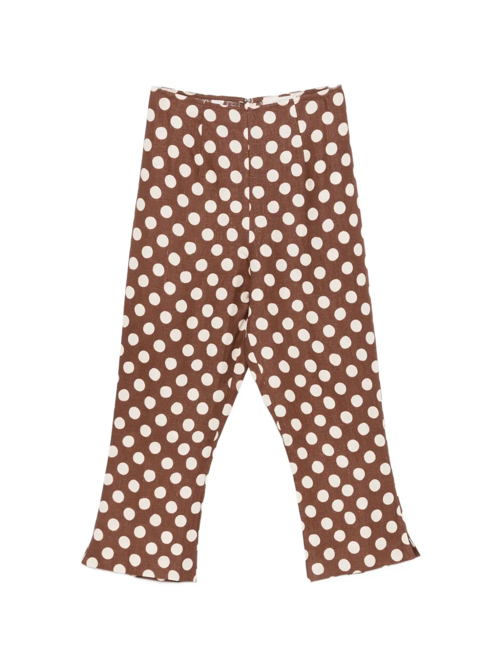 Faithfull the Brand Valeria polka-dot trousers - Marrone