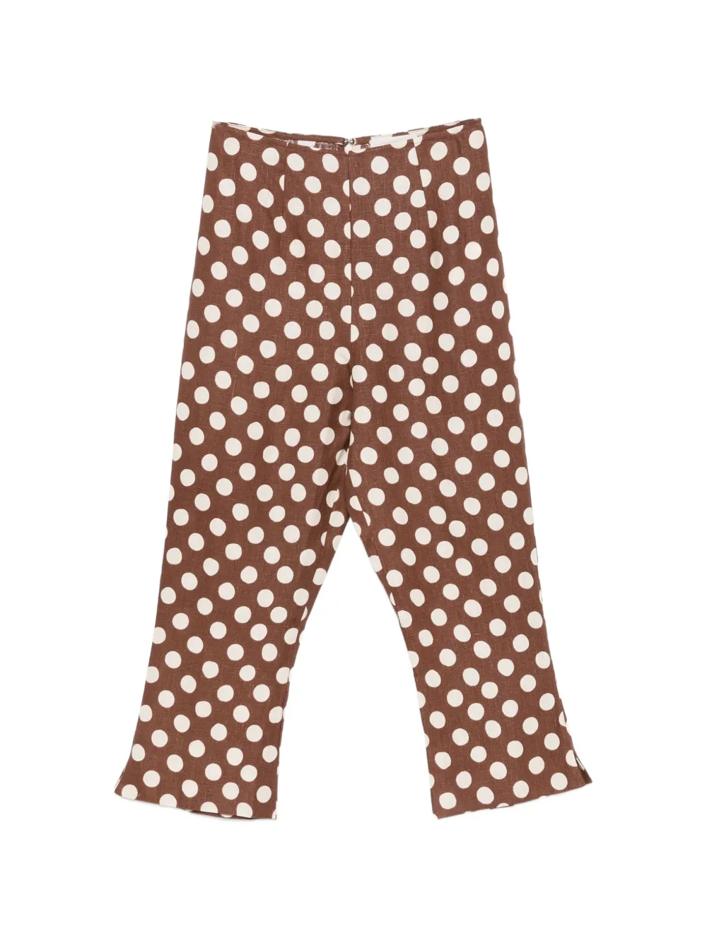 Faithfull the Brand Valeria polka-dot trousers - Marrone