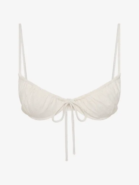 Faithfull Halo broderie-anglaise bikini top
