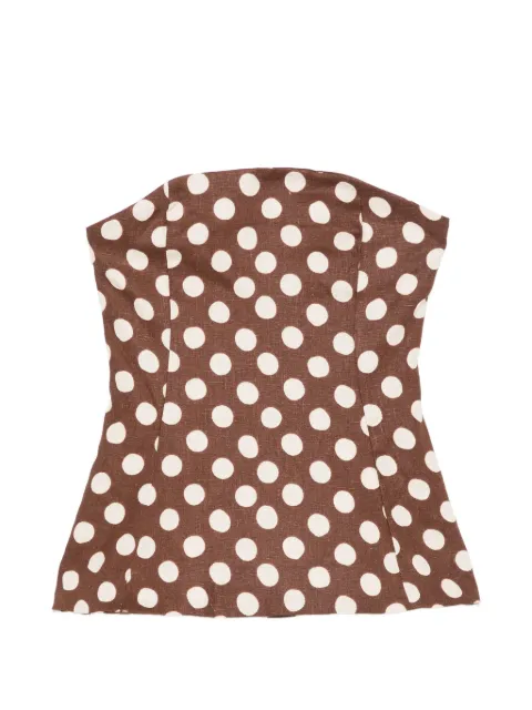 Faithfull the Brand Petro polka-dot bandeau top