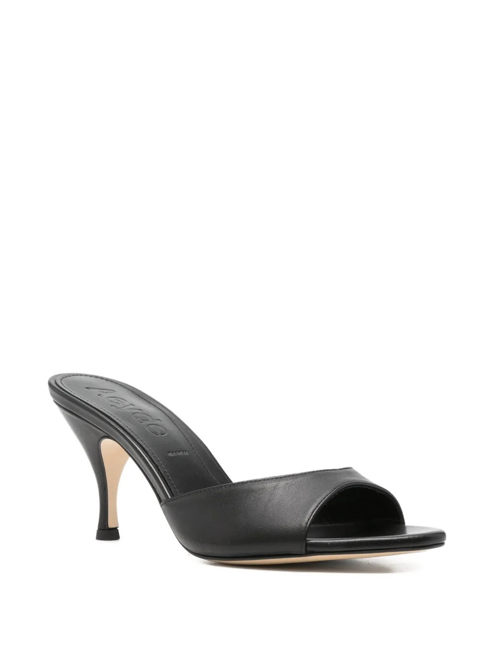 Aeyde Samia leather sandals Zwart