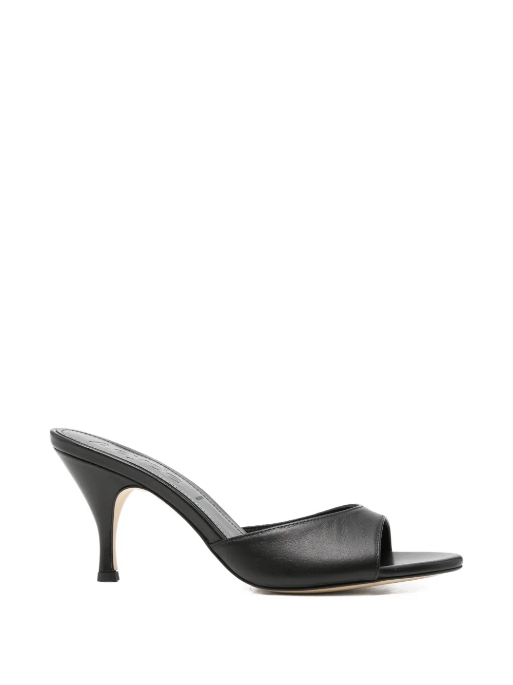 Aeyde Samia leather sandals Zwart