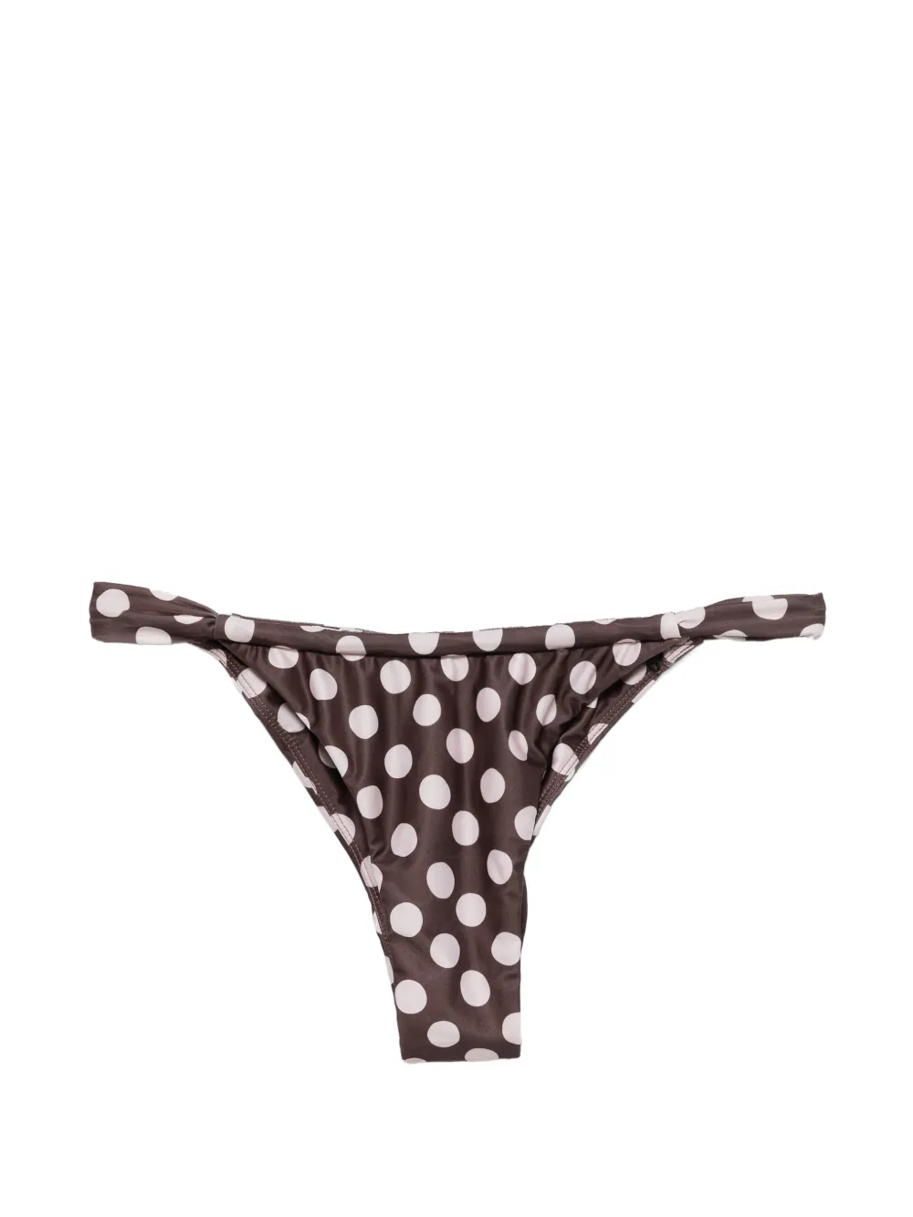 Faithfull the Brand Andez polka-dot bikini bottoms - Marrone