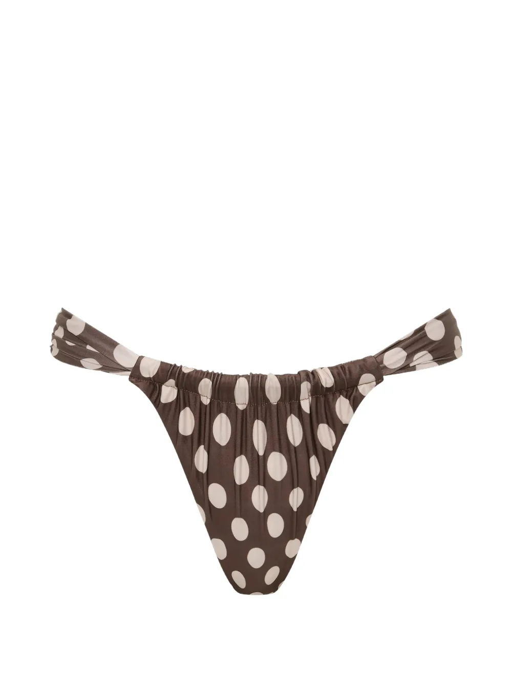 Faithfull the Brand Andez polka-dot bikini bottoms - Braun