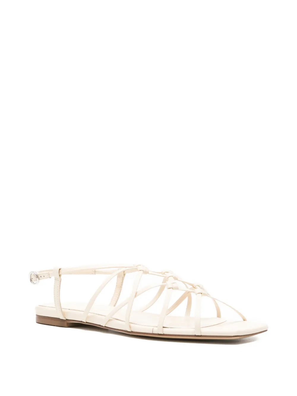 Aeyde Anisa knot-detail sandals Beige