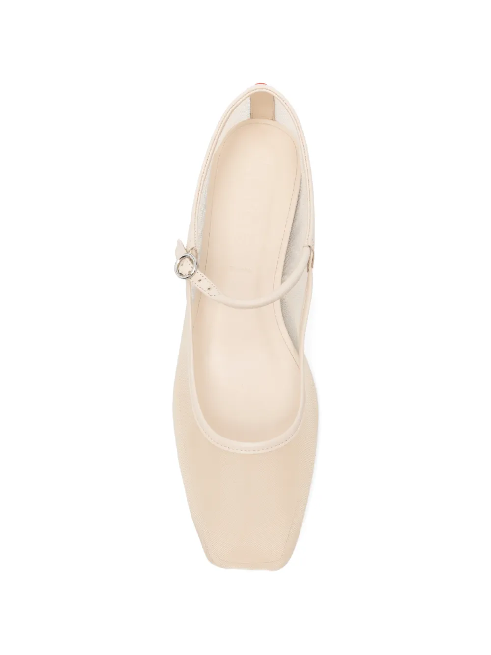 Aeyde Uma mesh ballet flats Beige
