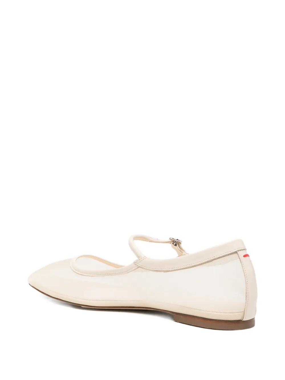 Aeyde Uma mesh ballet flats Beige