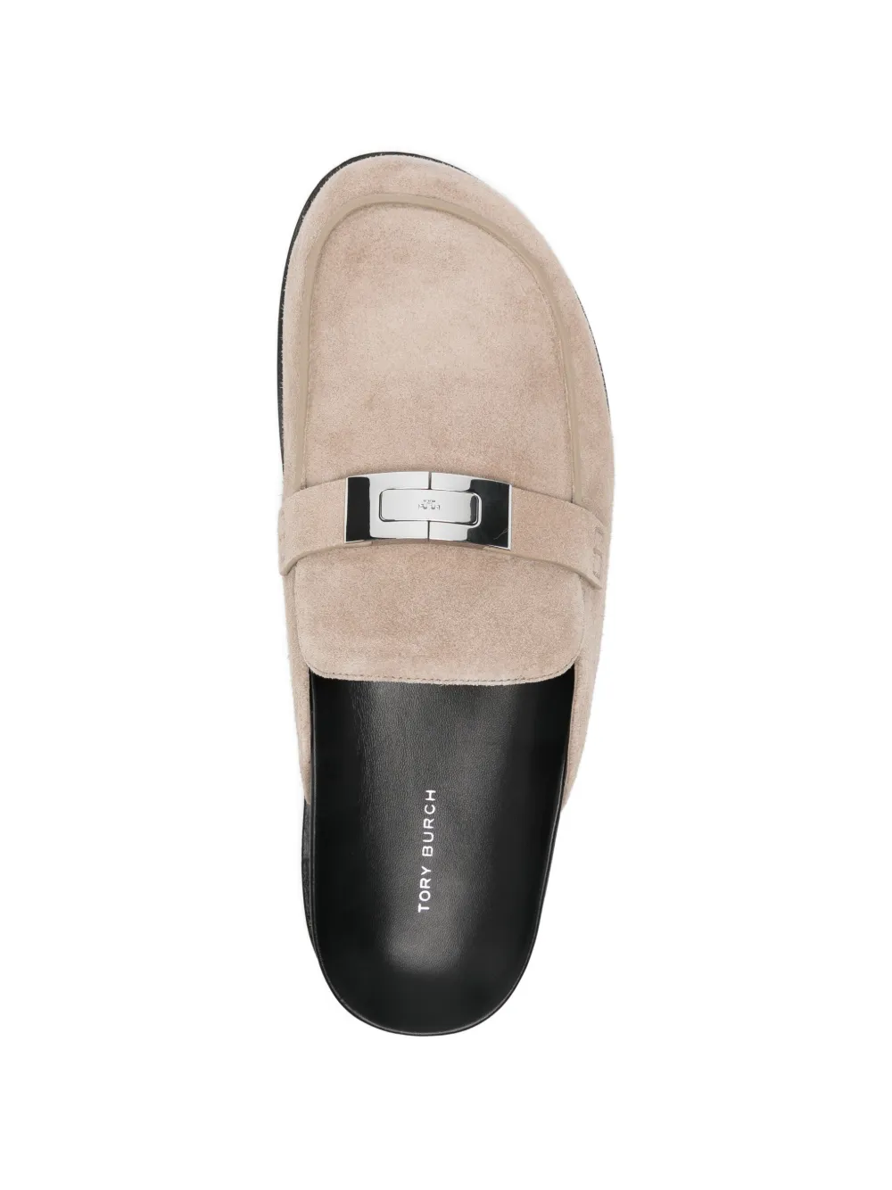 Tory Burch Leelee muiltjes met metalen gesp Beige