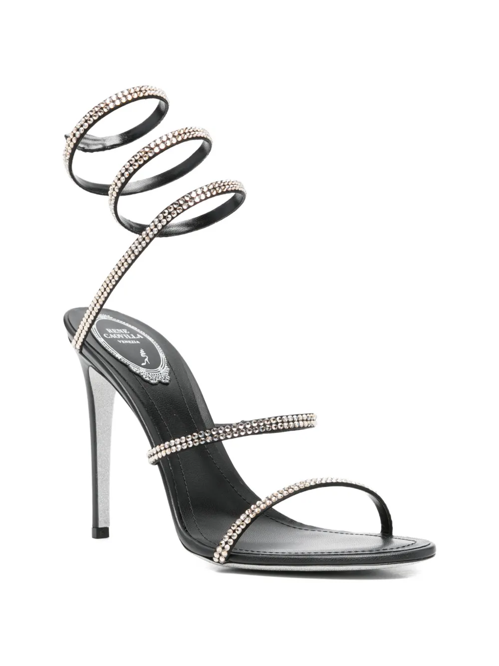 René Caovilla Cleo heeled sandals Zwart