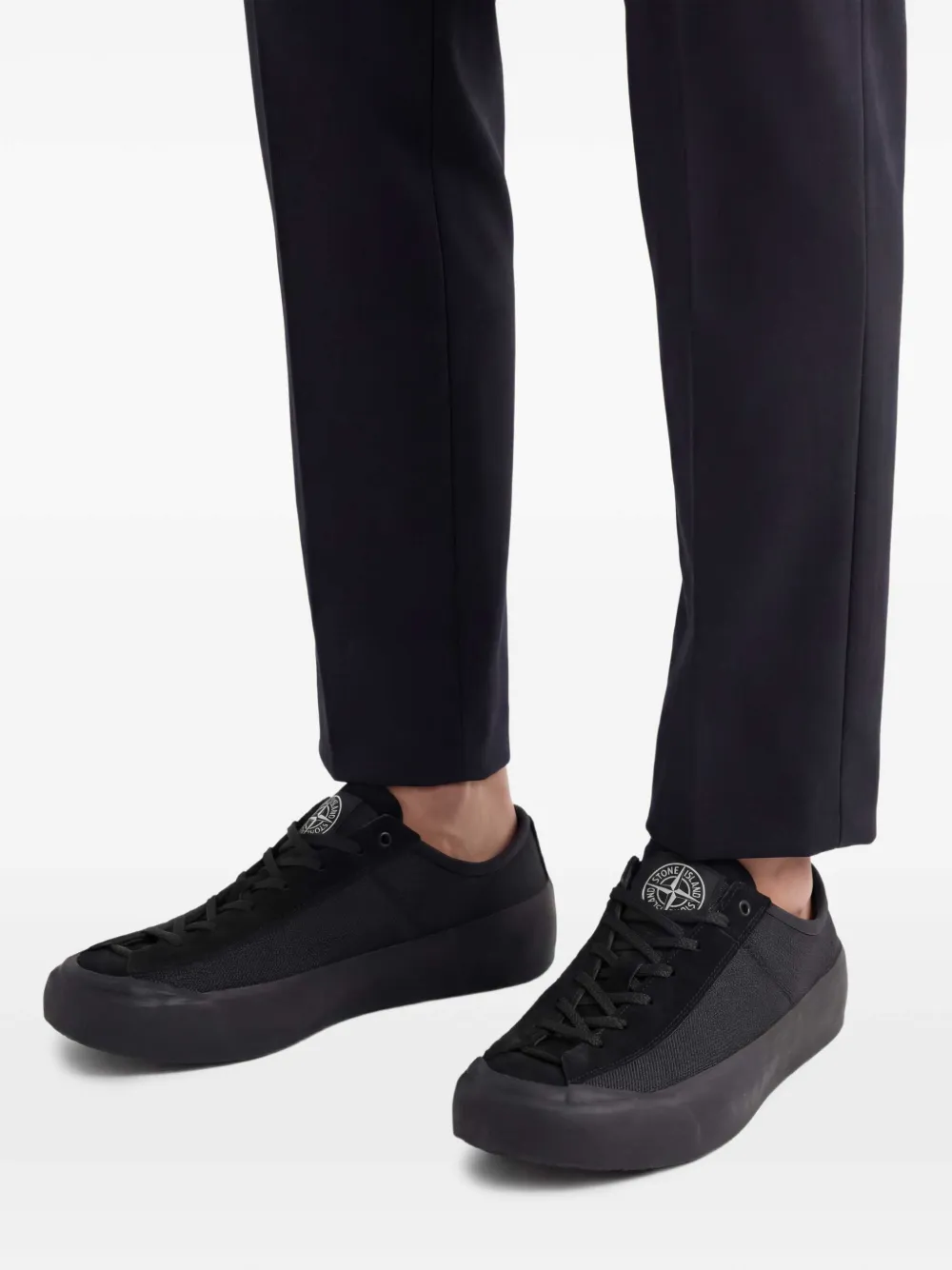 Stone Island S100010 poly mesh sneakers | Black | Image 1