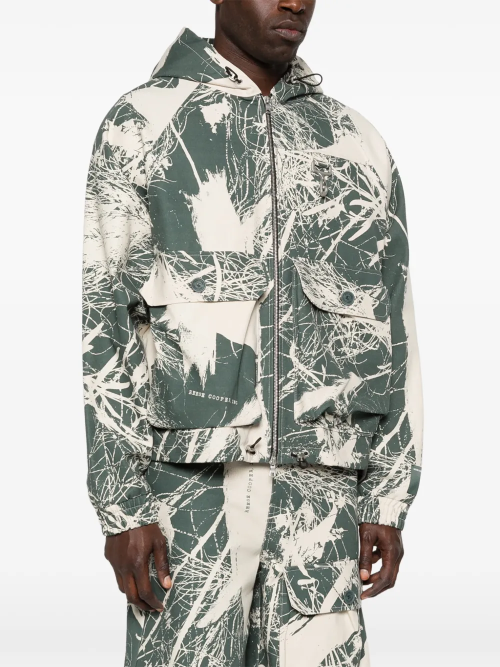  Reese Cooper Hooded Cargo Jacket - Green 