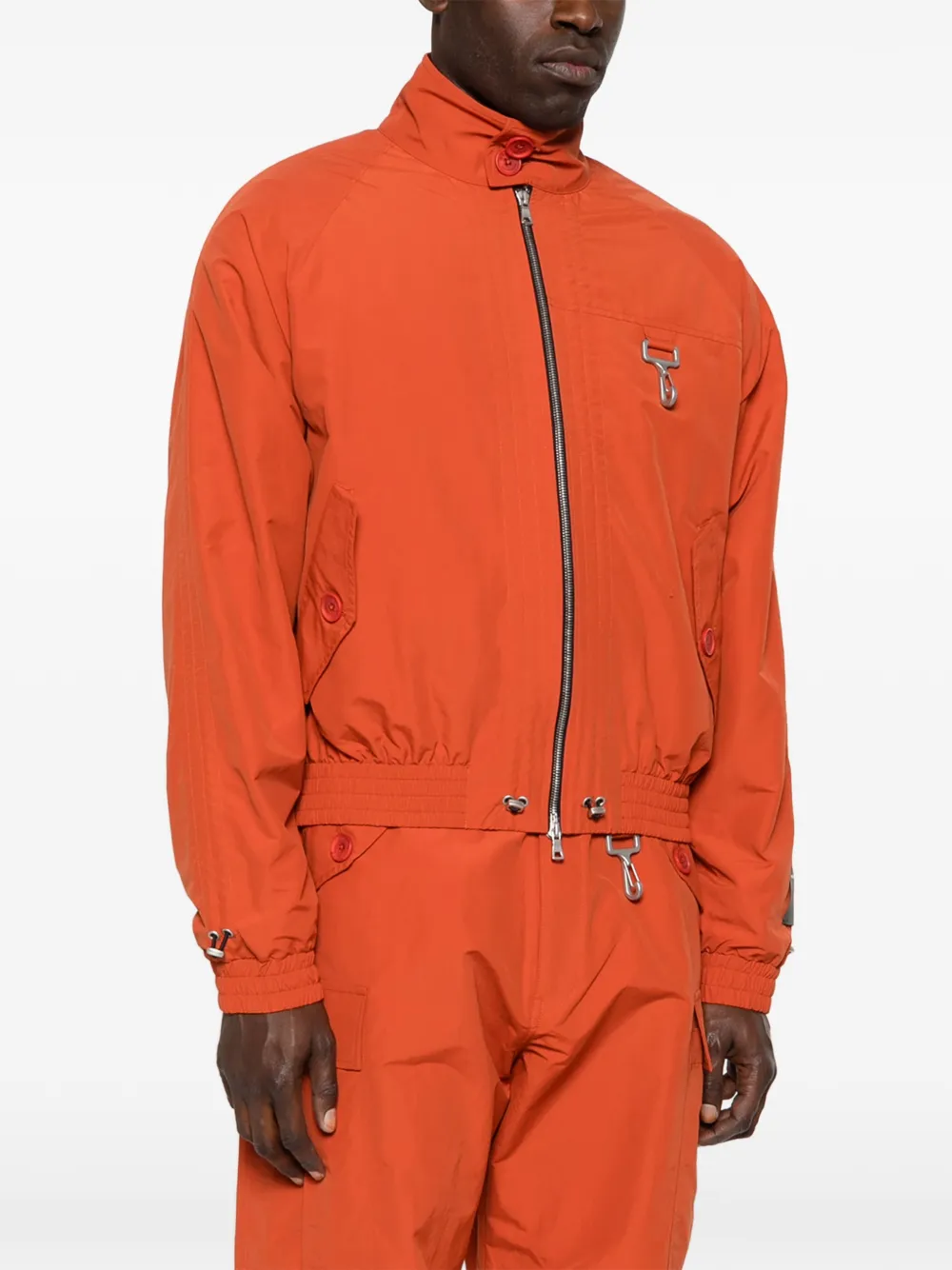 Reese Cooper Cinched Harrington Jacket - Orange 