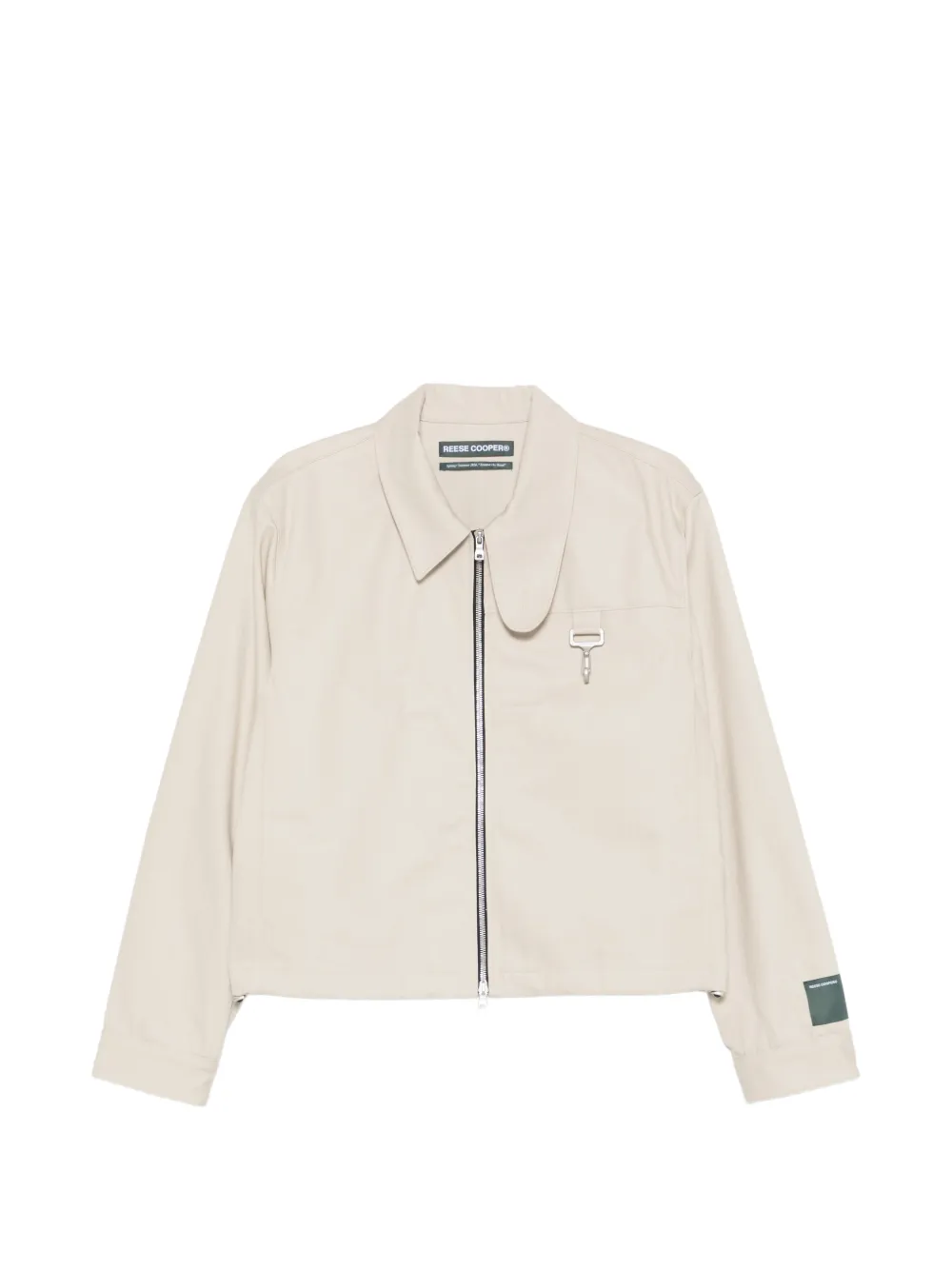 Reese Cooper herringbone zip-up jacket - Toni neutri