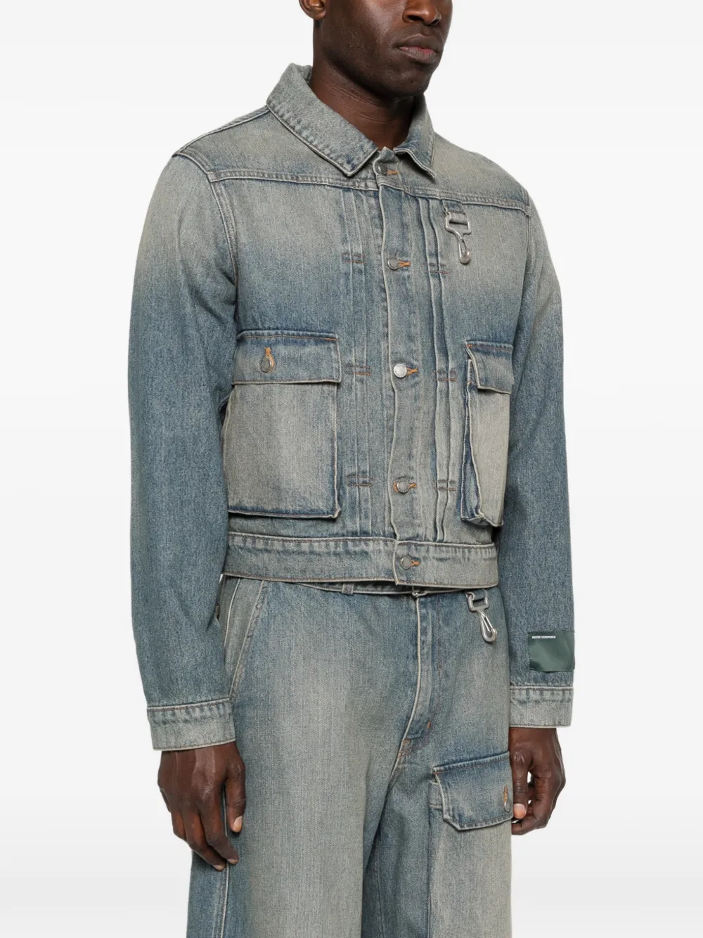  Reese Cooper Pocket Denim Jacket - Blue 