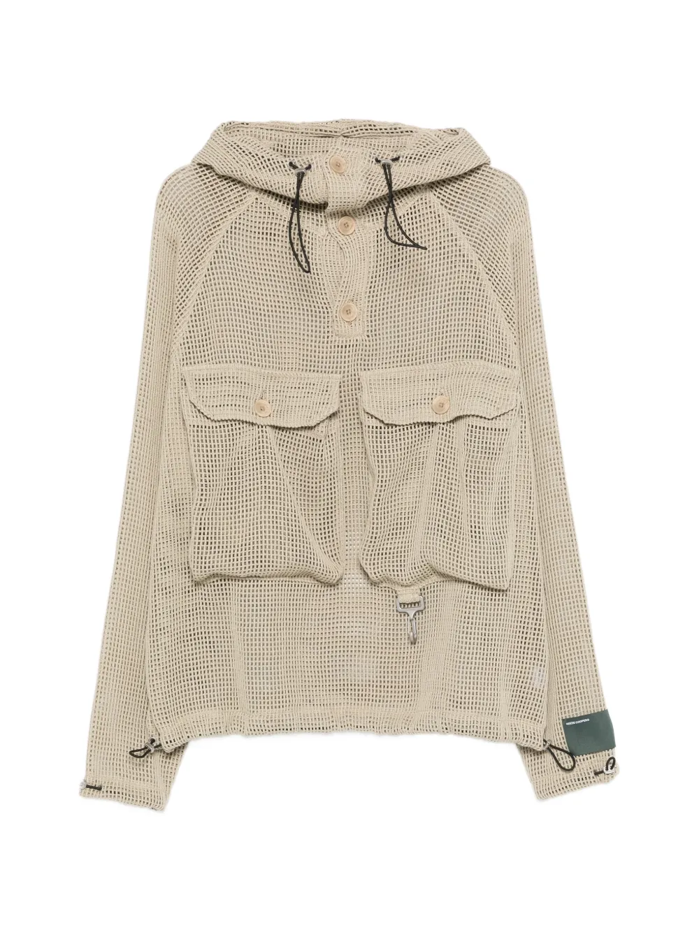 Reese Cooper crochet hooded jacket - Toni neutri