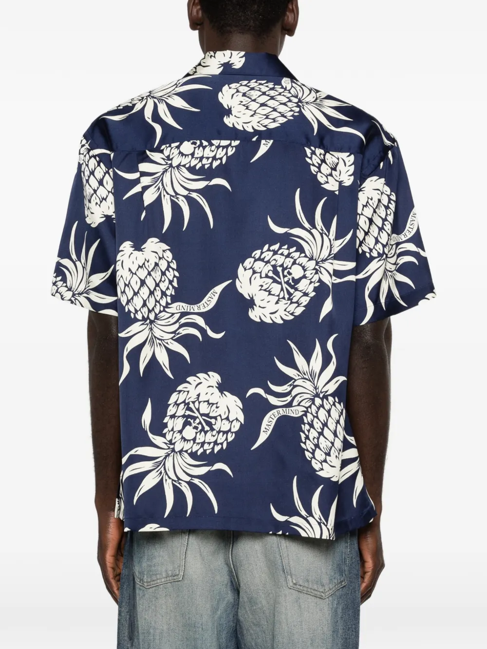 Mastermind Japan Pineapple-pattern Shirt In Blue