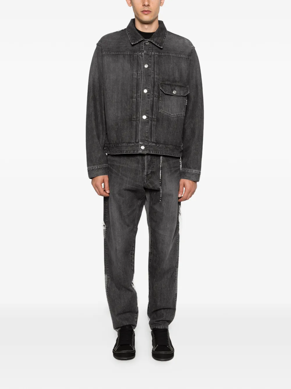  Mastermind Japan Cotton Denim Jacket - Grey 