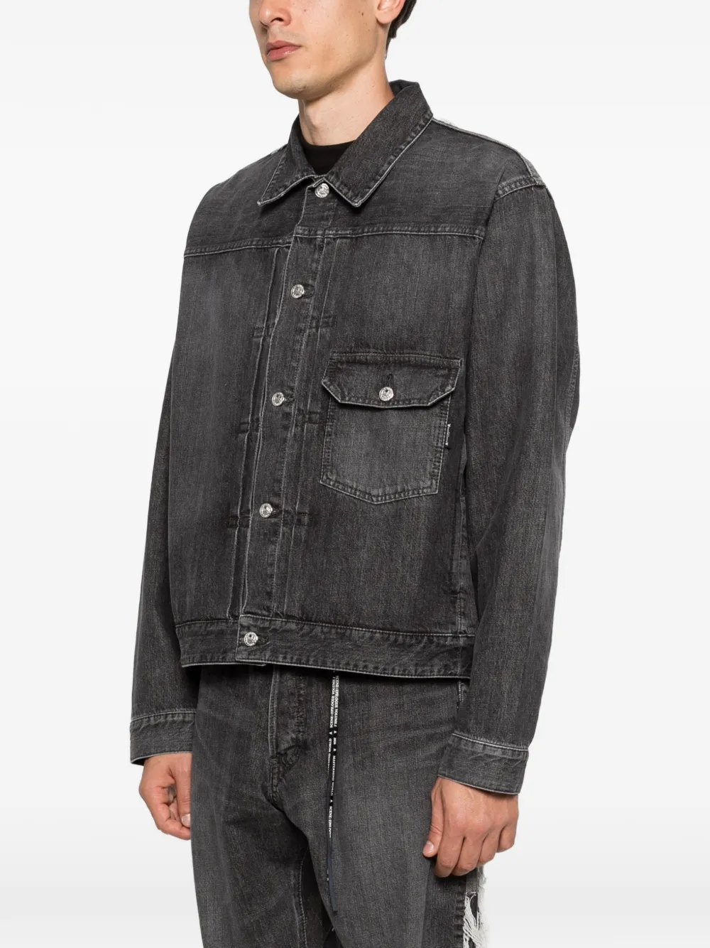Mastermind Japan Denim jack Grijs
