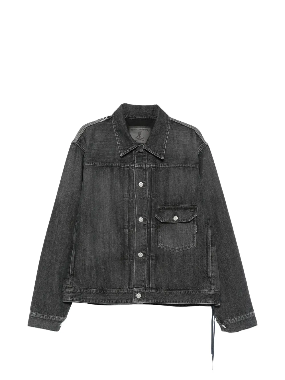 Mastermind Japan cotton denim jacket - Grigio