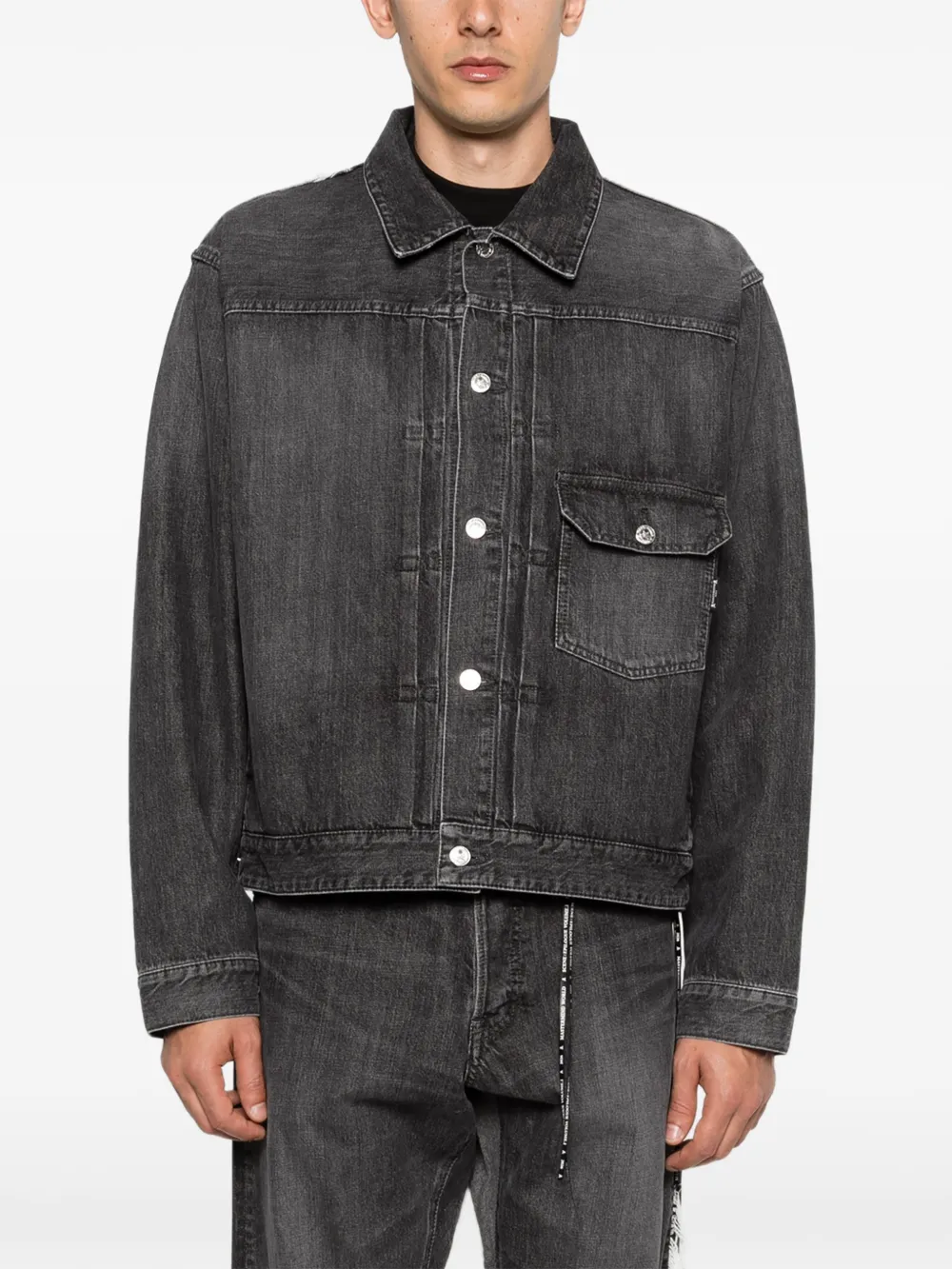 Mastermind Japan Denim jack Grijs