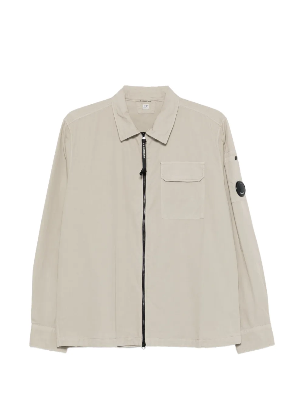 C.P. Company zipped lens shirt jacket - Toni neutri