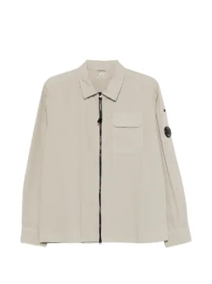 C.P. Company ジップアップ オーバーシャツ | ニュートラル | FARFETCH JP