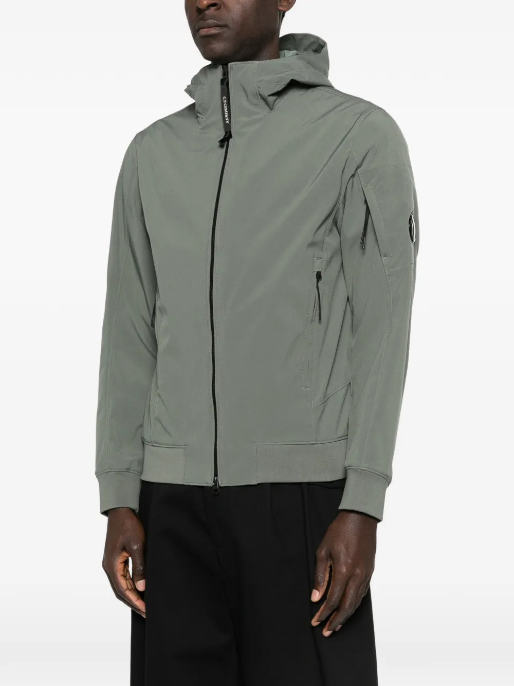 C.P. Company Jack met capuchon en Lens-detail Groen