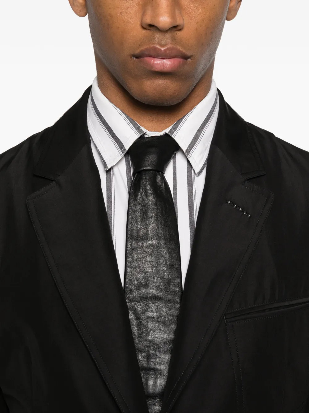 TOM FORD Blazer met enkele rij knopen Zwart