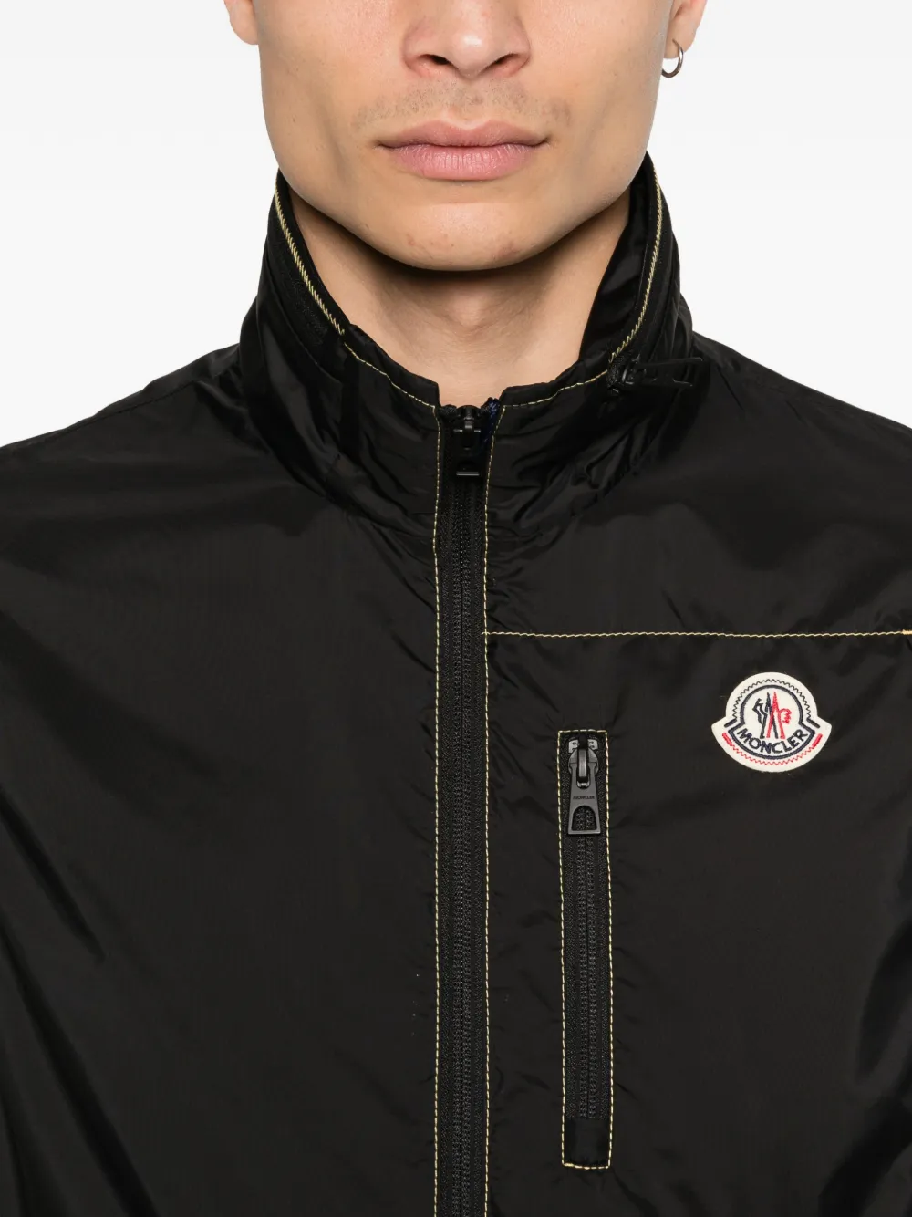 Moncler Bodywarmer met contrasterend stiksel Zwart
