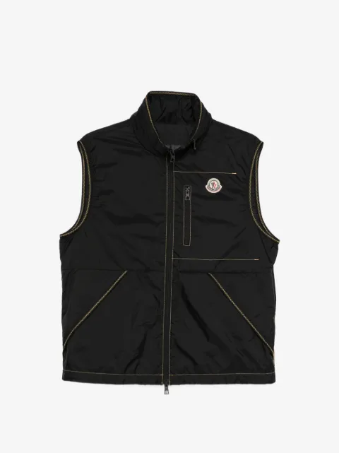 Moncler Ansiei contrast stitch vest