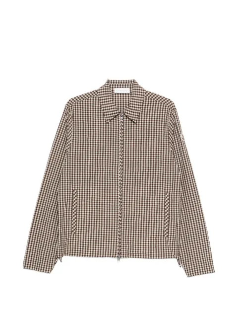 Moncler gingham crinkle shirt jacket