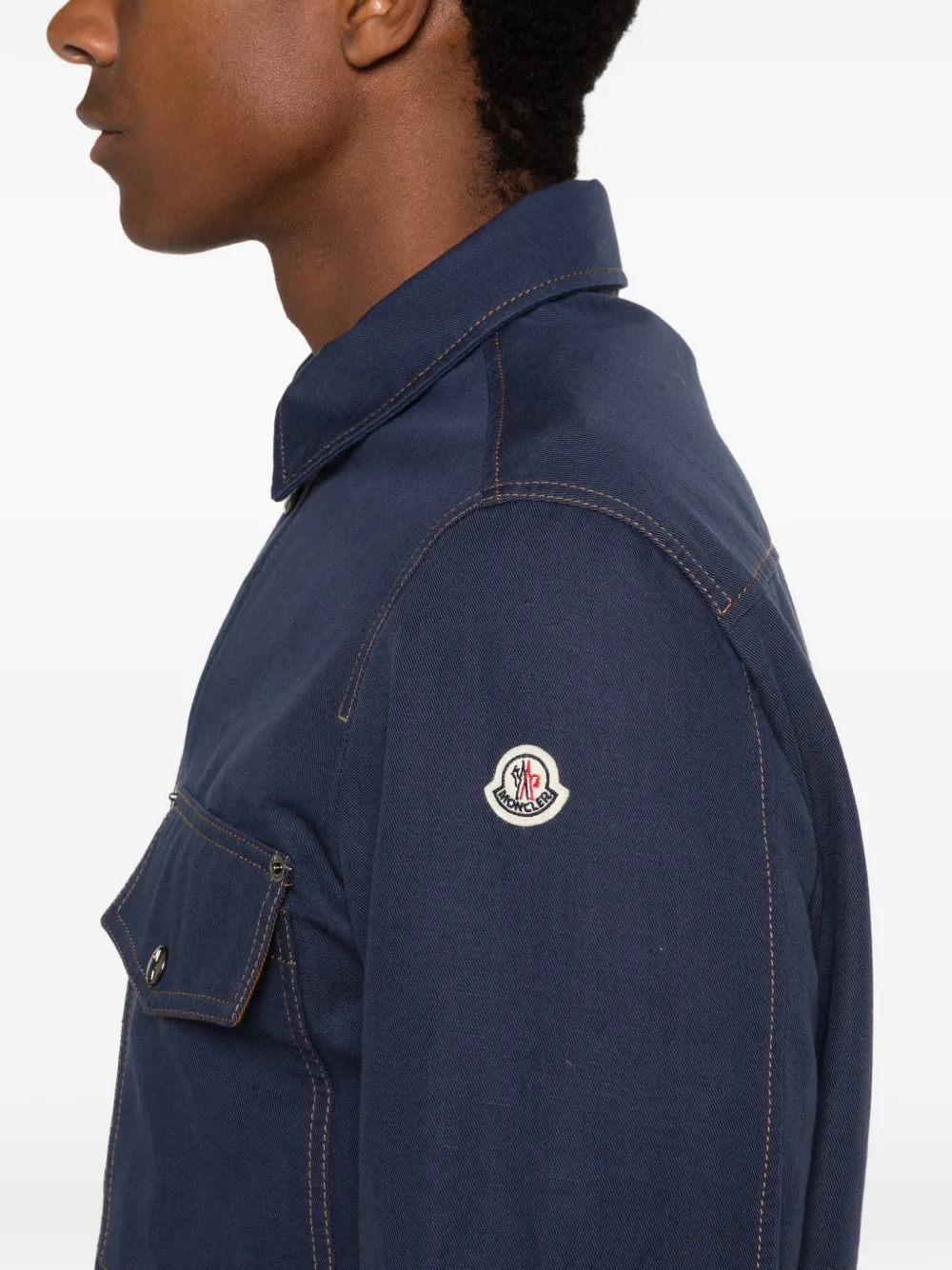 Moncler Watagua shirtjack Blauw