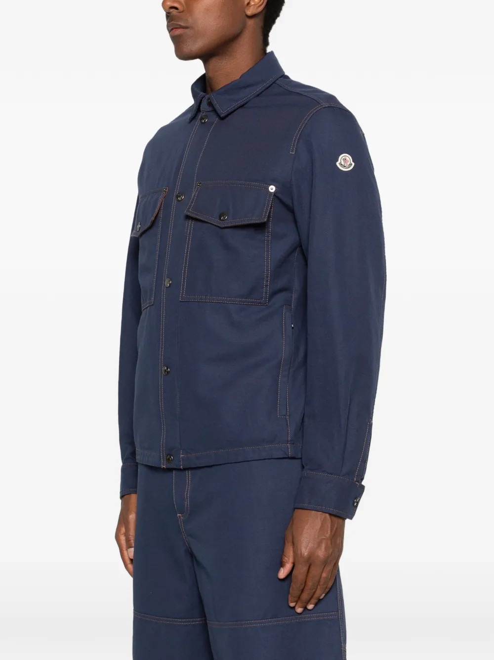 Moncler Watagua shirtjack Blauw
